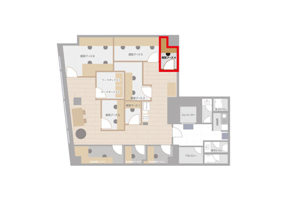 4F Semi-private booth 4 (single occupancy) [Weekdays 10:00-19:00]