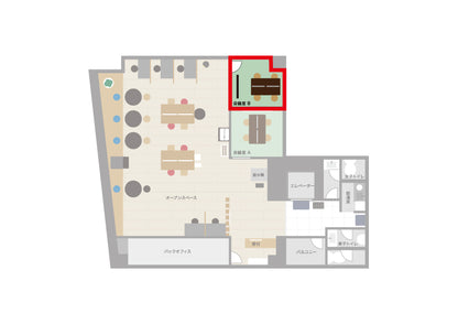 3F Conference Room B (up to 6 people) [Weekdays 10:00-19:00]