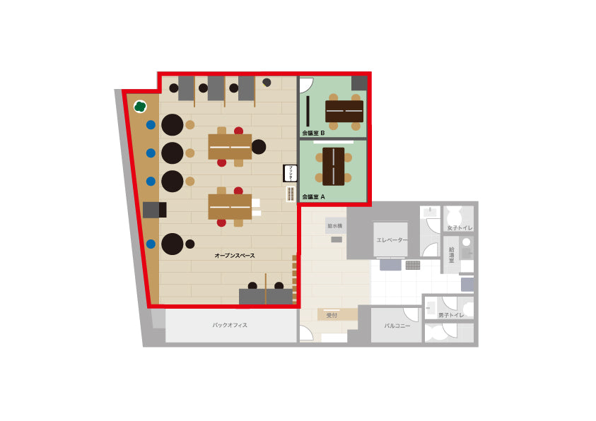3F Conference Room A (up to 6 people) [Weekdays 10:00-19:00]