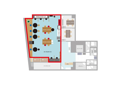 3F Conference Room A (up to 6 people) [Weekdays 10:00-19:00]