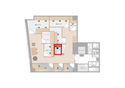 4F Semi-private booth 4 (single occupancy) [Weekdays 10:00-19:00]